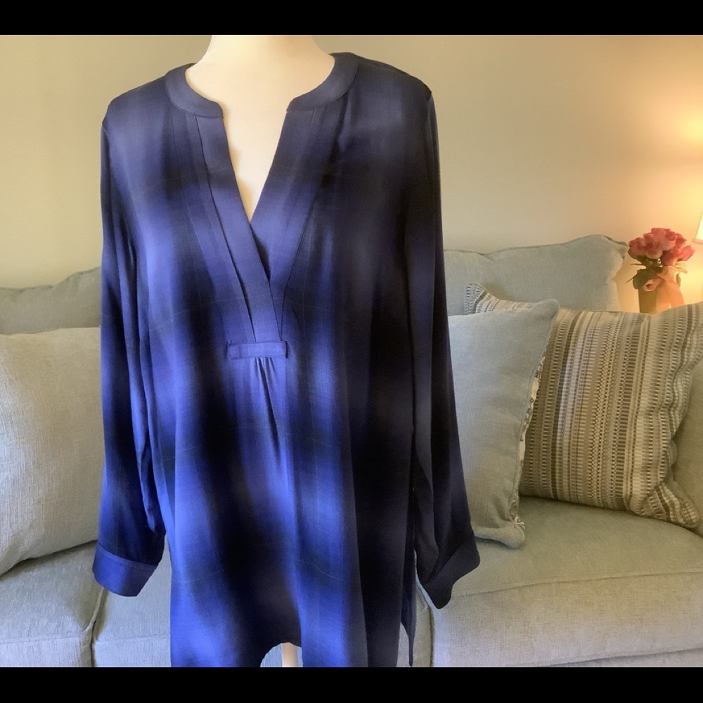 J.Jill plaid tunic length top